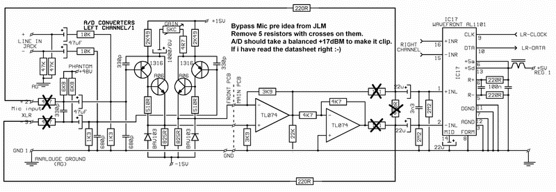 Behringer ADA8000 pre bypass questions